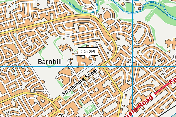 DD5 2PL map - OS VectorMap District (Ordnance Survey)