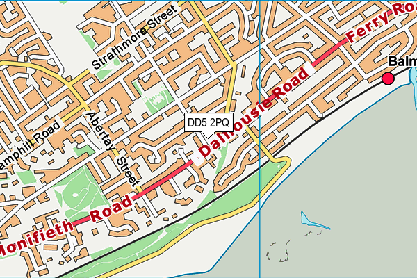 DD5 2PQ map - OS VectorMap District (Ordnance Survey)