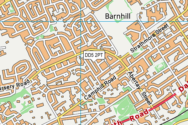 DD5 2PT map - OS VectorMap District (Ordnance Survey)