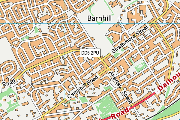 DD5 2PU map - OS VectorMap District (Ordnance Survey)