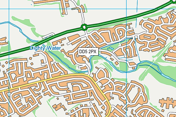 DD5 2PX map - OS VectorMap District (Ordnance Survey)