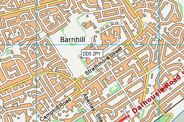 DD5 2PY map - OS VectorMap District (Ordnance Survey)