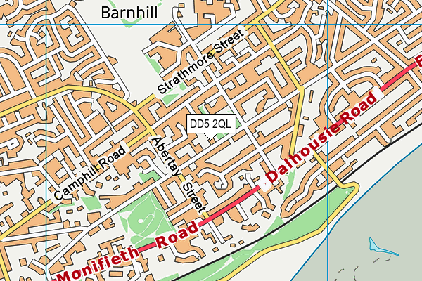 DD5 2QL map - OS VectorMap District (Ordnance Survey)