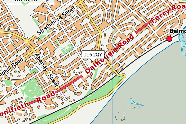 DD5 2QY map - OS VectorMap District (Ordnance Survey)