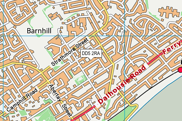 DD5 2RA map - OS VectorMap District (Ordnance Survey)