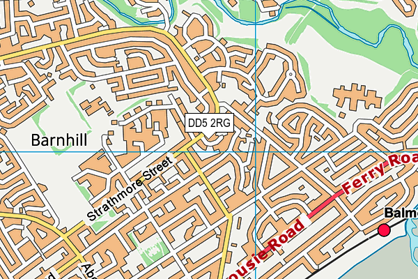 DD5 2RG map - OS VectorMap District (Ordnance Survey)