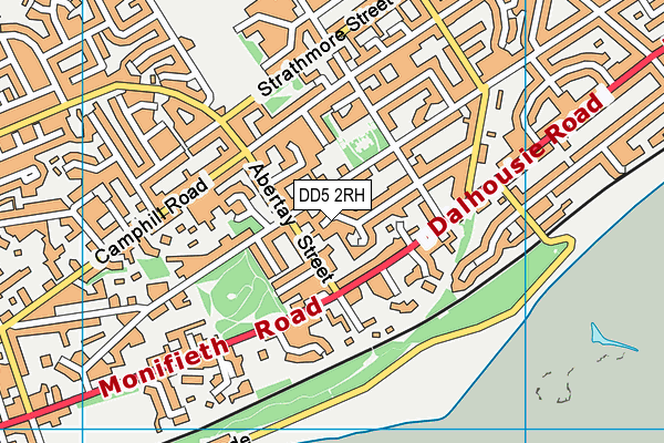 DD5 2RH map - OS VectorMap District (Ordnance Survey)