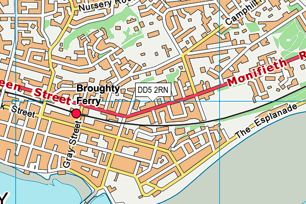 DD5 2RN map - OS VectorMap District (Ordnance Survey)