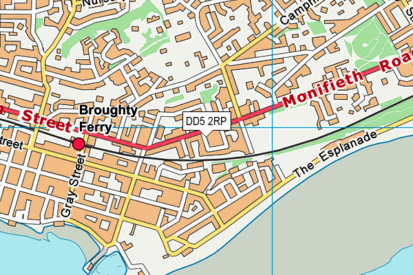 DD5 2RP map - OS VectorMap District (Ordnance Survey)