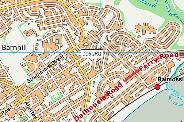 DD5 2RQ map - OS VectorMap District (Ordnance Survey)