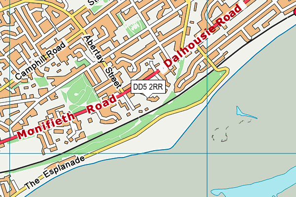 DD5 2RR map - OS VectorMap District (Ordnance Survey)
