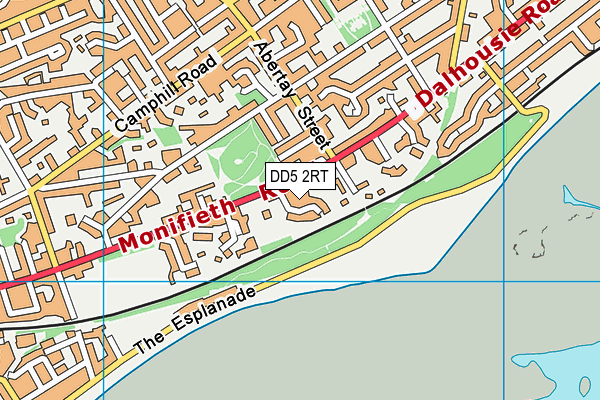 DD5 2RT map - OS VectorMap District (Ordnance Survey)