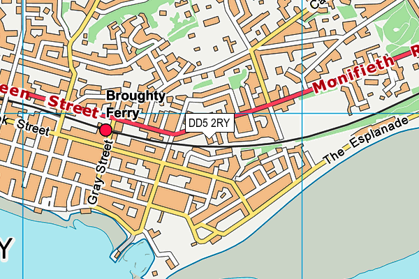 DD5 2RY map - OS VectorMap District (Ordnance Survey)