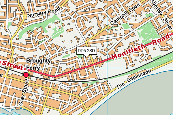 DD5 2SD map - OS VectorMap District (Ordnance Survey)