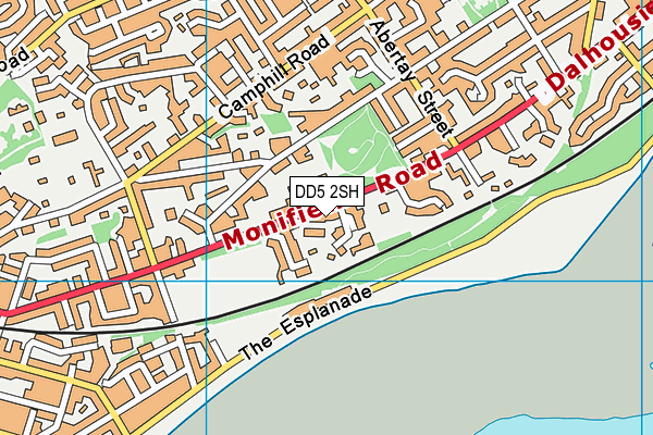 DD5 2SH map - OS VectorMap District (Ordnance Survey)