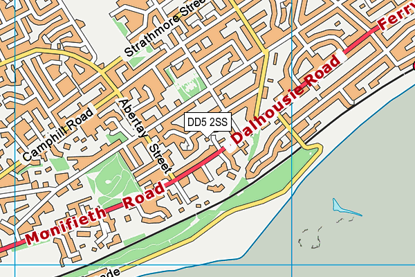 DD5 2SS map - OS VectorMap District (Ordnance Survey)