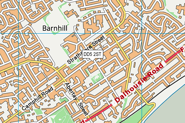 DD5 2ST map - OS VectorMap District (Ordnance Survey)