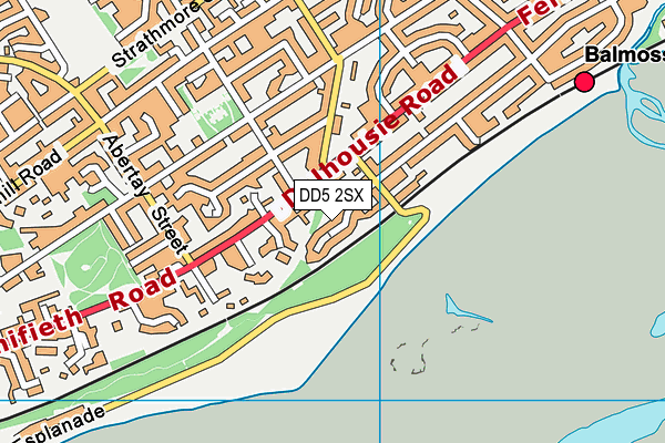 DD5 2SX map - OS VectorMap District (Ordnance Survey)