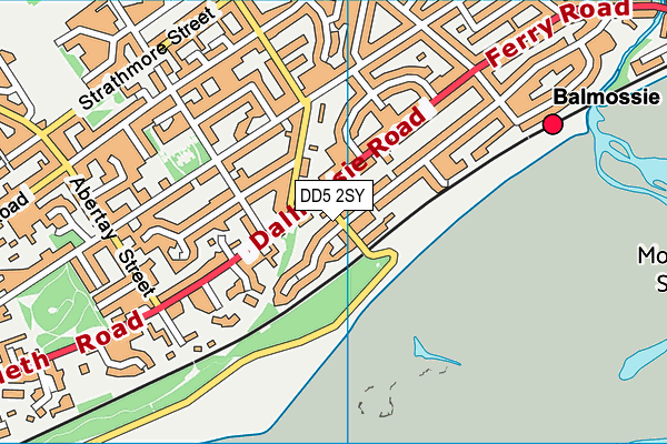 DD5 2SY map - OS VectorMap District (Ordnance Survey)