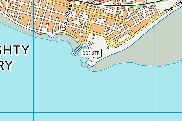 DD5 2TF map - OS VectorMap District (Ordnance Survey)