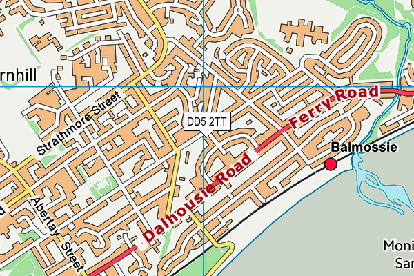 DD5 2TT map - OS VectorMap District (Ordnance Survey)