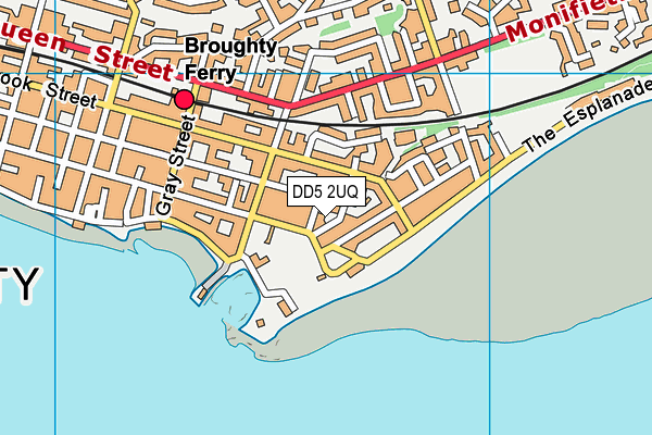 DD5 2UQ map - OS VectorMap District (Ordnance Survey)