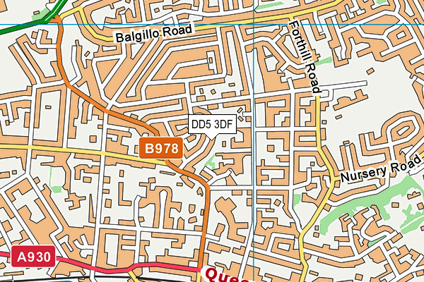 DD5 3DF map - OS VectorMap District (Ordnance Survey)
