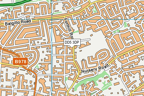 DD5 3DP map - OS VectorMap District (Ordnance Survey)