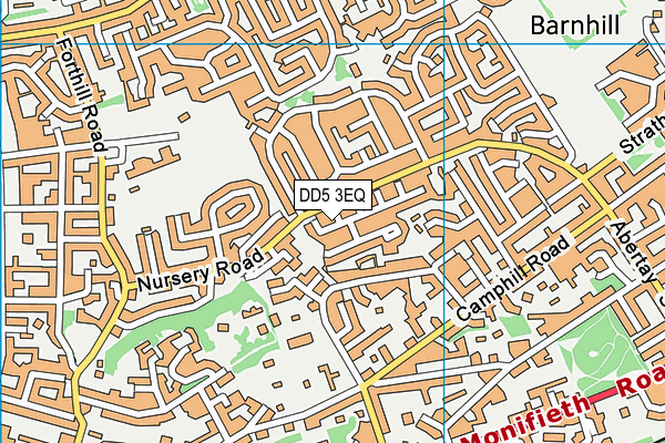 DD5 3EQ map - OS VectorMap District (Ordnance Survey)