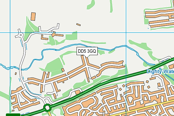 DD5 3GQ map - OS VectorMap District (Ordnance Survey)
