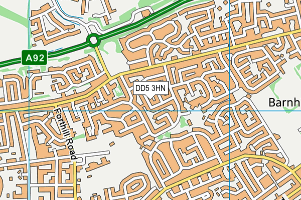 DD5 3HN map - OS VectorMap District (Ordnance Survey)