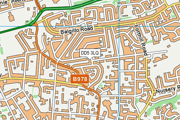 DD5 3LQ map - OS VectorMap District (Ordnance Survey)