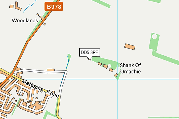 DD5 3PF map - OS VectorMap District (Ordnance Survey)