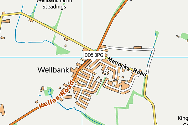 DD5 3PG map - OS VectorMap District (Ordnance Survey)