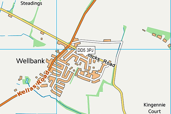 DD5 3PJ map - OS VectorMap District (Ordnance Survey)