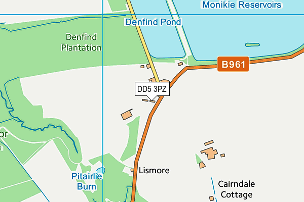 DD5 3PZ map - OS VectorMap District (Ordnance Survey)