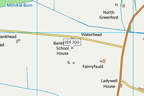 DD5 3QG map - OS VectorMap District (Ordnance Survey)