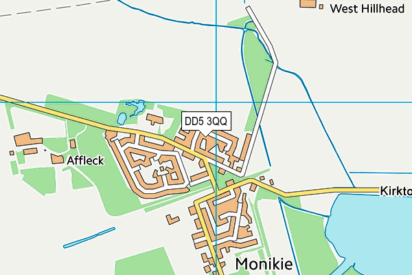 DD5 3QQ map - OS VectorMap District (Ordnance Survey)