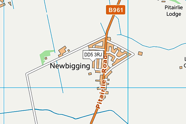 DD5 3RJ map - OS VectorMap District (Ordnance Survey)