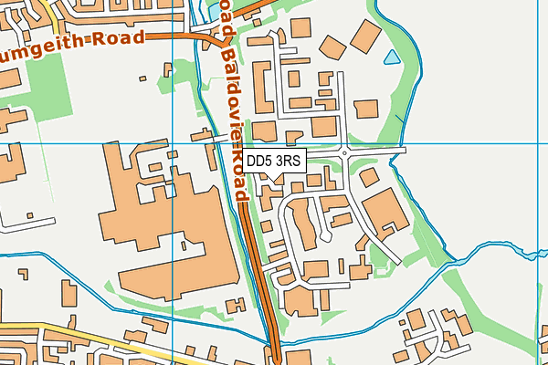 DD5 3RS map - OS VectorMap District (Ordnance Survey)