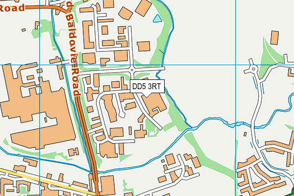 DD5 3RT map - OS VectorMap District (Ordnance Survey)