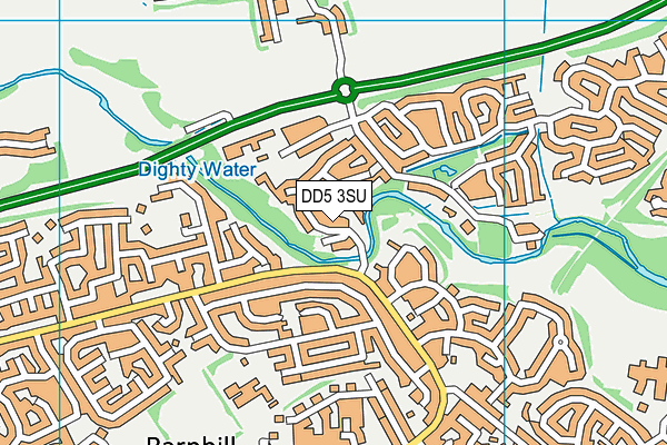 DD5 3SU map - OS VectorMap District (Ordnance Survey)