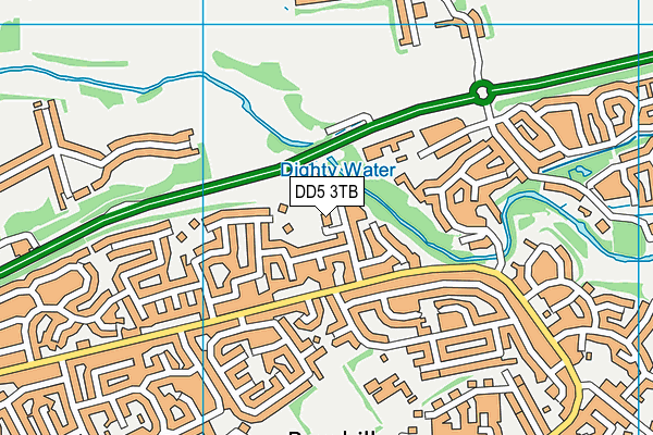 DD5 3TB map - OS VectorMap District (Ordnance Survey)