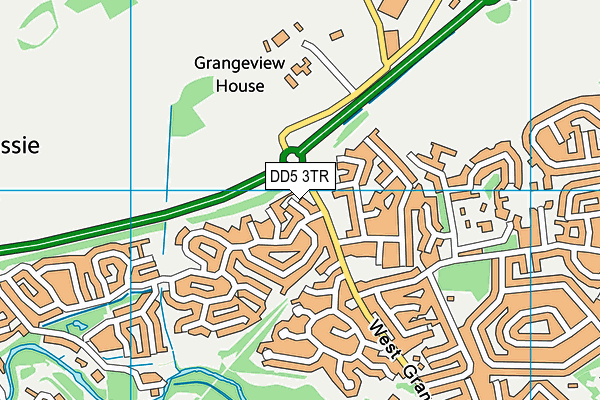 DD5 3TR map - OS VectorMap District (Ordnance Survey)