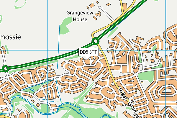 DD5 3TT map - OS VectorMap District (Ordnance Survey)
