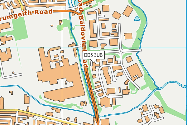 DD5 3UB map - OS VectorMap District (Ordnance Survey)