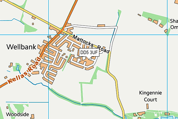DD5 3UF map - OS VectorMap District (Ordnance Survey)