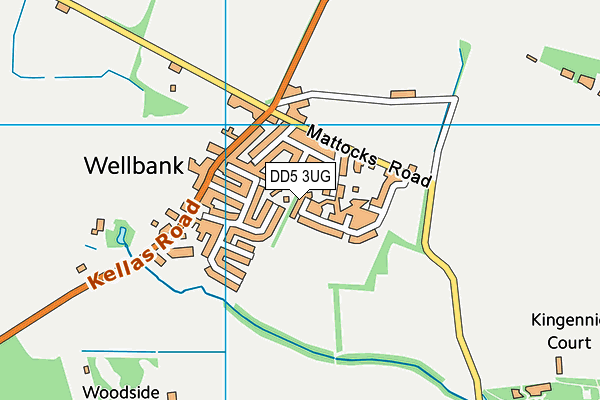 DD5 3UG map - OS VectorMap District (Ordnance Survey)