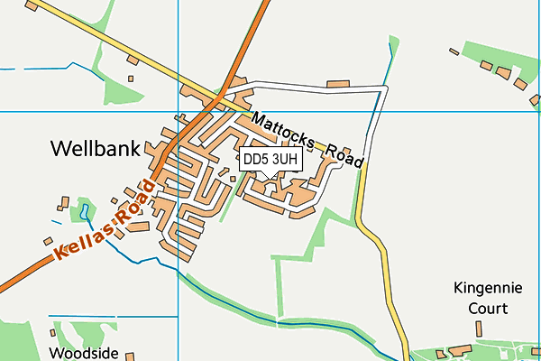 DD5 3UH map - OS VectorMap District (Ordnance Survey)