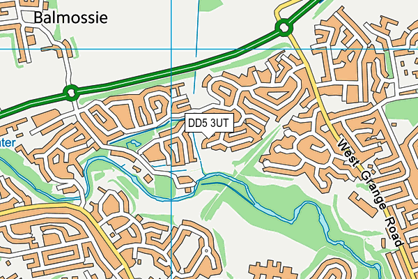 DD5 3UT map - OS VectorMap District (Ordnance Survey)